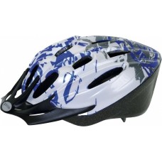 Велосипедный Шлем Ventura for adults, size: L, 58-62 cm, white/blue/silver