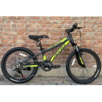 Детский велосипед AXIS SPEED 20 (2026) Black/Neon Yellow