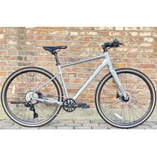 Городской велосипед AXIS 700 RIGID 9 SPEED MATT SILVER GREY
