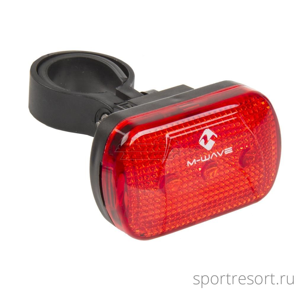 Фара задняя M-WAVE "ATLAS LR" M-Wave flashlight, red, 3 LED's, 3 functions