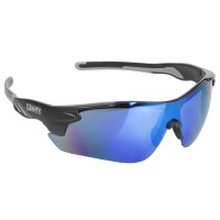 Очки M-WAVE, black, blue iridium coated lens