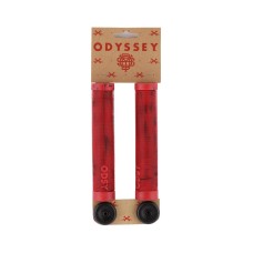 Грипсы Odyssey BROC 160mm - BLACK/RED SWIRL