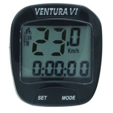 Велокомпьютер провод VENTURA-III, 6 functions черный