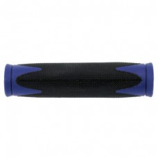 Ручки руля grip VELO, 2-component-grip, soft D2-mixture 130 mm, black/blue