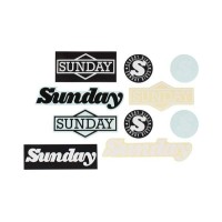 Наклейки SUNDAY ASSORTED PACK - VINYL/CLEAR BACK