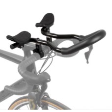 Лежак tri bar,  AERO, alloy, black, for 31.8 mm handlebar