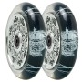 Колеса на трюковой самокат Fuzion Leo Spencer Sig Wheel (pair) - Silver Core / Clear PU