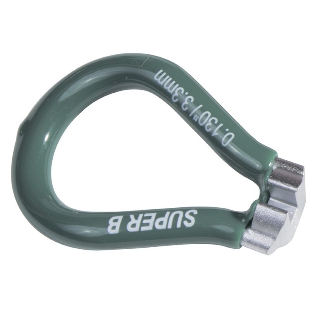 Спицной ключ Super B 3.3 mm -green (European)