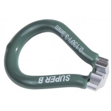 Спицной ключ Super B 3.3 mm -green (European)