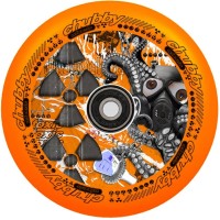 Колеса Chubby Lab Radioactive Orange 110mm