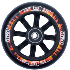 Колесо на трюковой самокат Tyro wheels black 100mm / fire flame