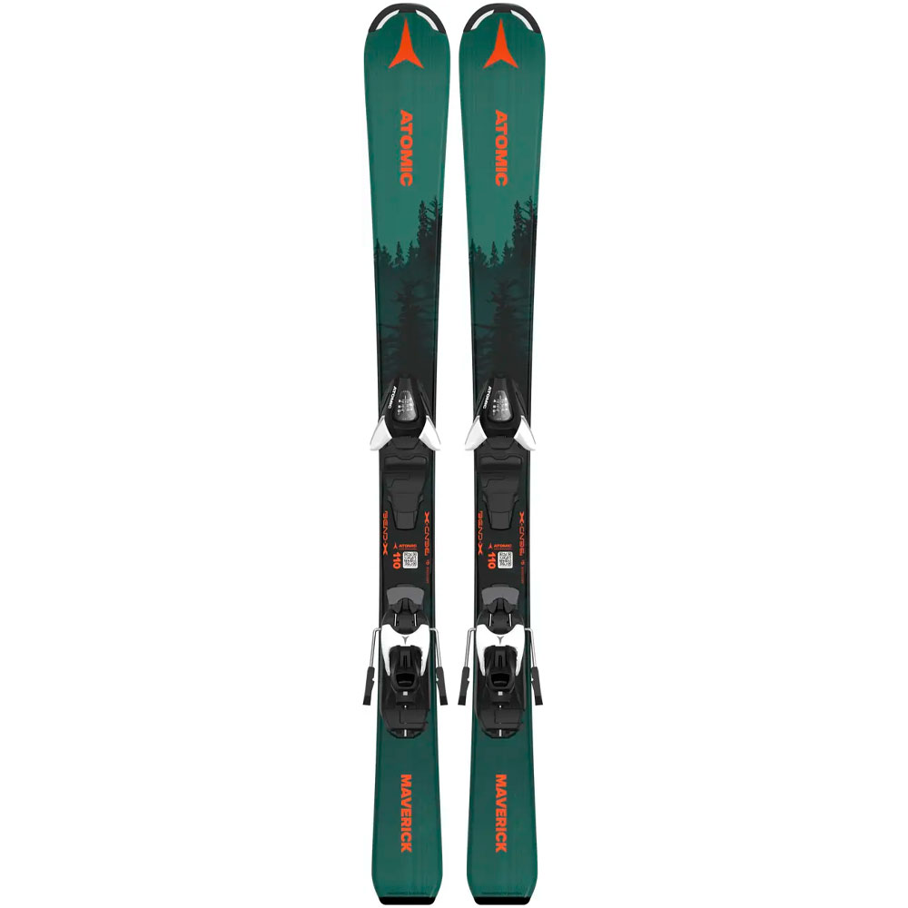 Лыжи горные детские Atomic L Maverick Jr 100-120 + L C 5 Gw Ca black-white