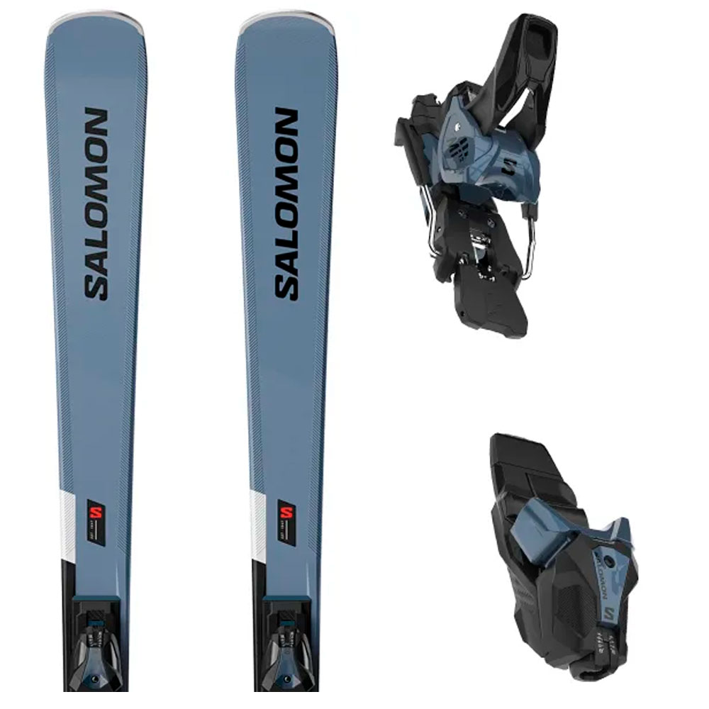 Лыжи горные Salomon E S/Max 10 Copen + E Mi12 Gw Copen blue black F80