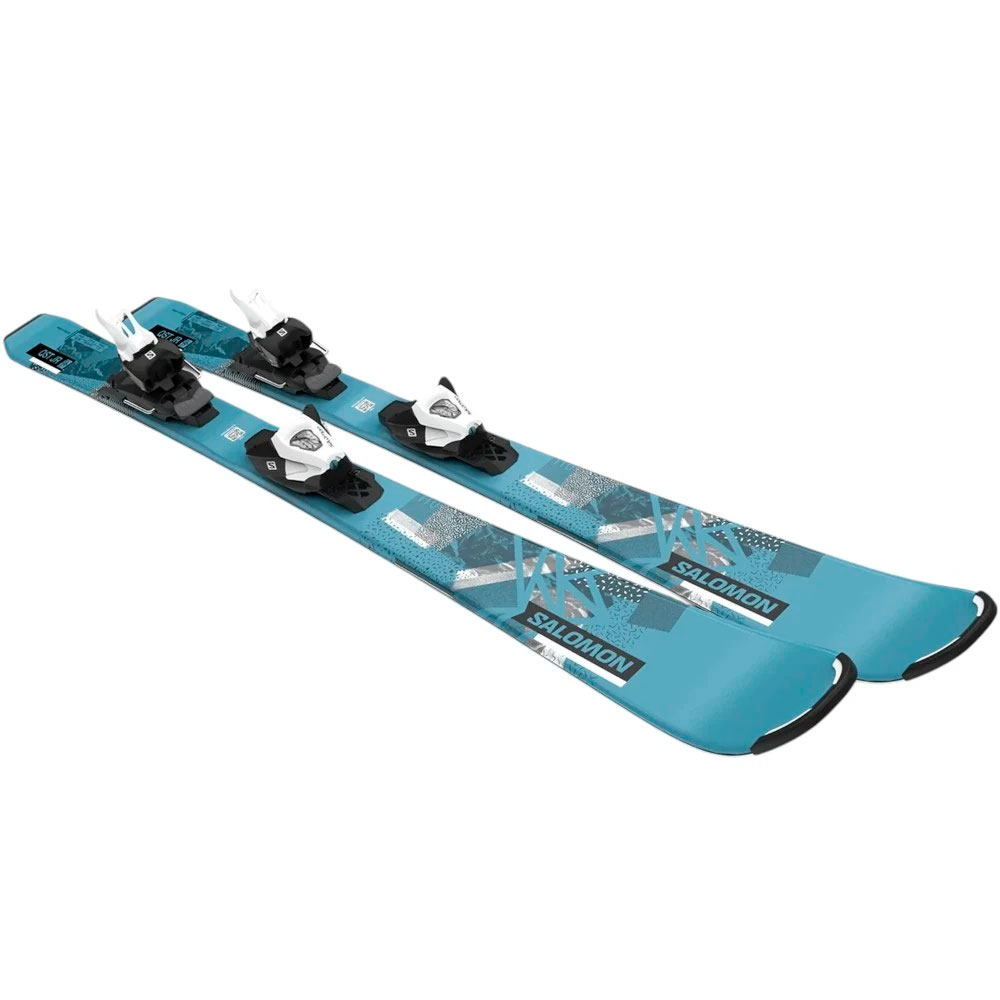 Лыжи горные Salomon L Qst Jr S Pn B3 + L C5 Gw black silver met J75