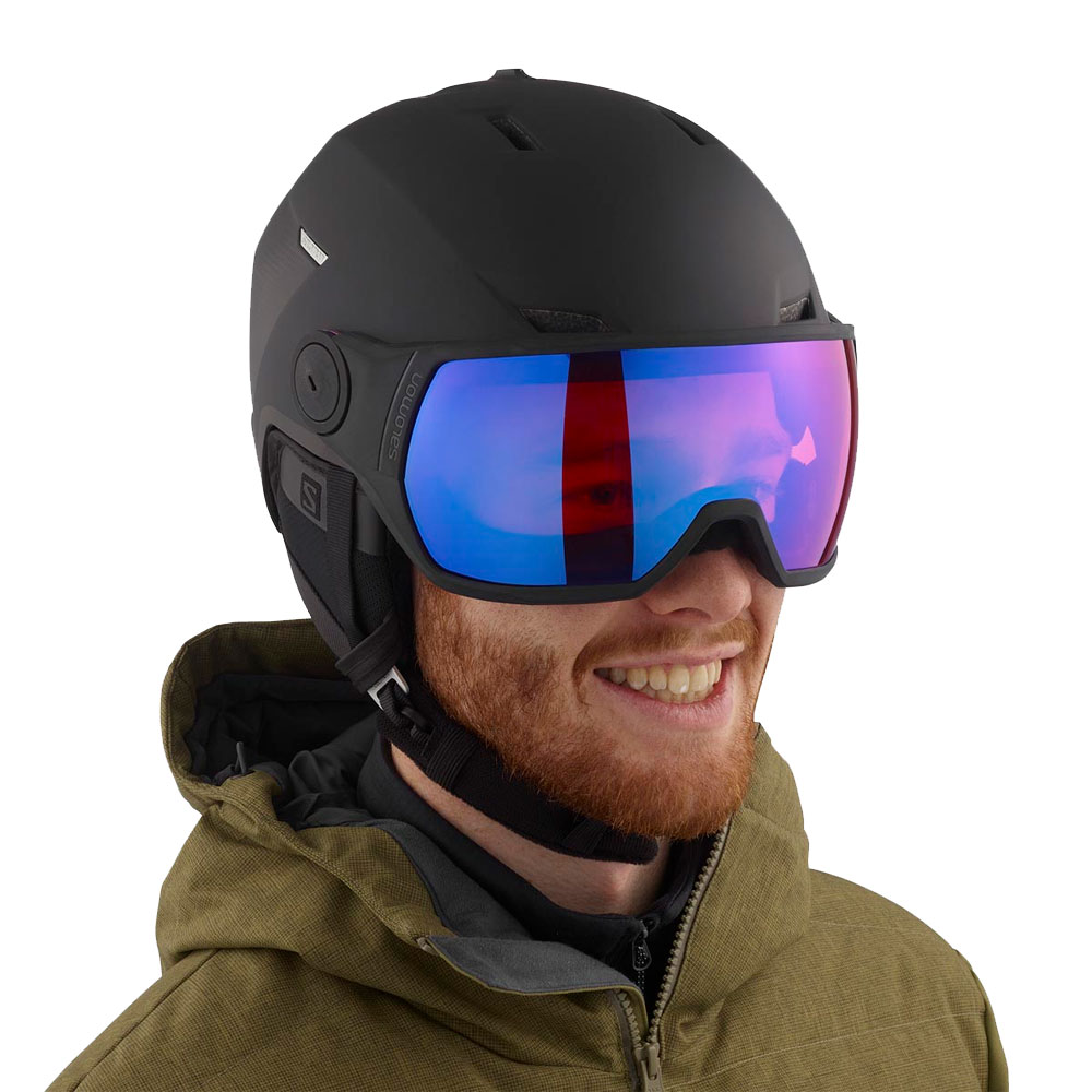 Купить  Шлем горнолыжный с визором мужской Salomon Pioneer Lt Visor