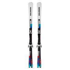 Купить  Лыжи горные Salomon E Addikt + E Mi12 Gw white-black F80