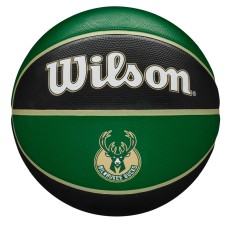 Мяч баскетбольный Wilson Team Tribute Milwaukee Bucks (7, black green)
