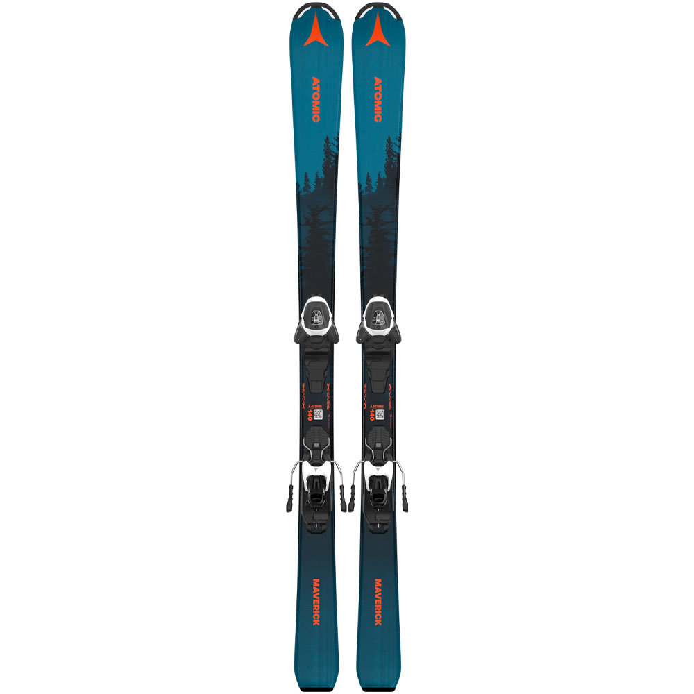 Лыжи горные детские Atomic L Maverick Jr 130-150 + L L 6 Gw Ca black-white