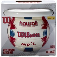 Wilson мяч волейбольный + фрисби AVP Hawaii (one size, white red)