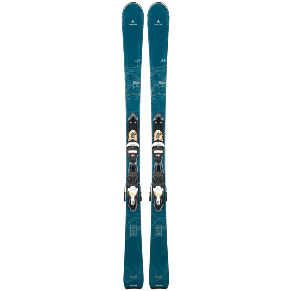 Купить  Лыжи горные Dynastar E Lite 5 + Xpress W 11 Gw B83 B-W gold