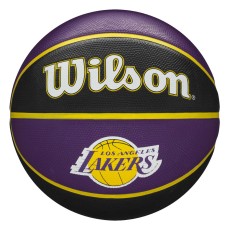 Wilson мяч баскетбольный NBA Team Tribute LA Lakers (7, black purple)