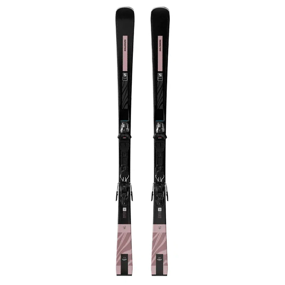 Лыжи горные Salomon Skis E S/Max N°8 G M + Bindings E M10 Gw black chrome cstl M L80
