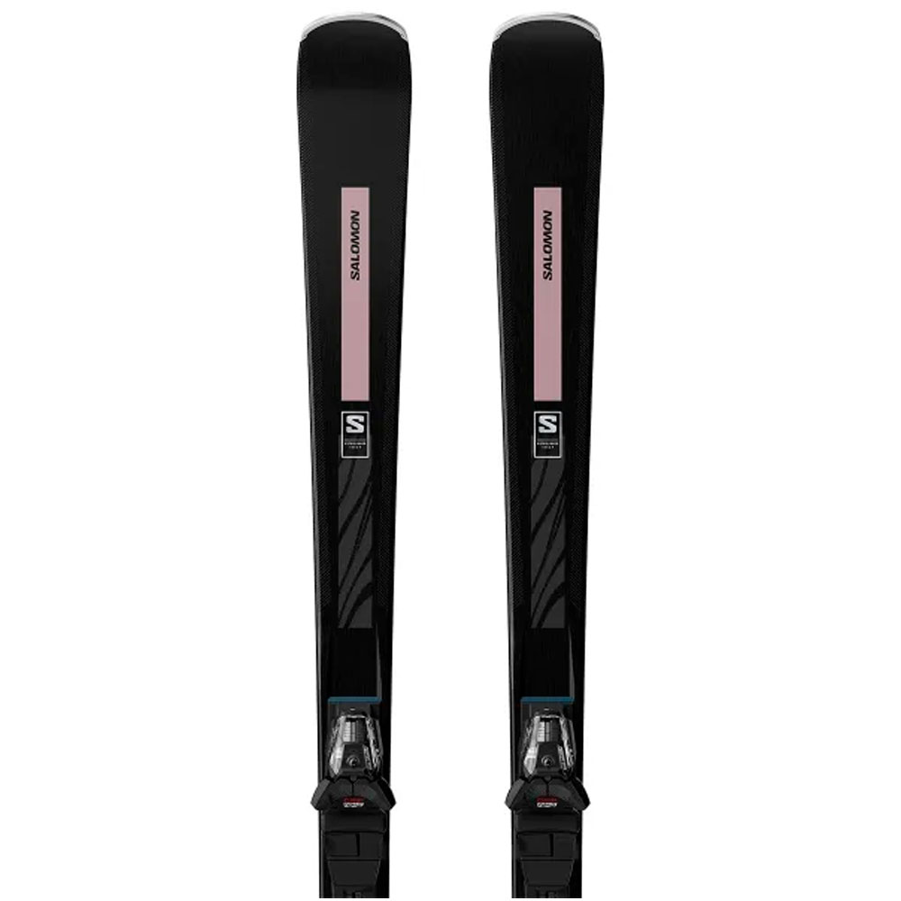 Лыжи горные Salomon Skis E S/Max N°8 G M + Bindings E M10 Gw black chrome cstl M L80