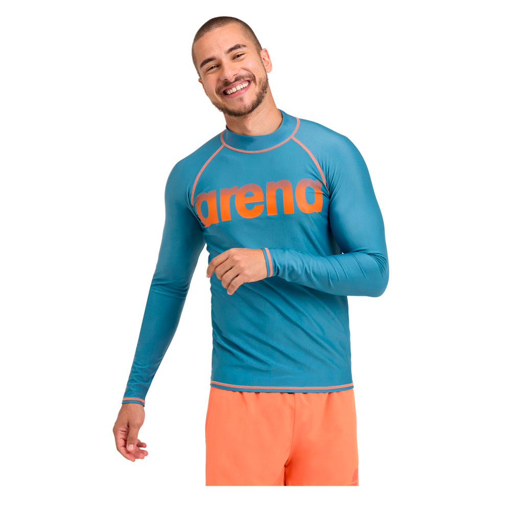 Купить Футболка для плавания мужская Arena Rash Vest L/S Graphic