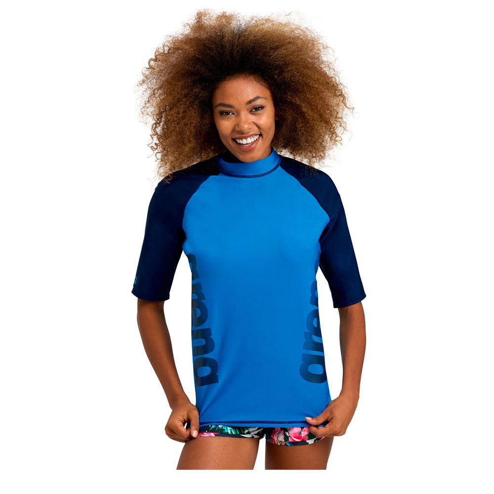 Купить Футболка для плавания женская Arena Rash Vest S/S Graphic