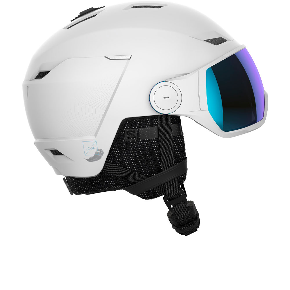 Купить  Шлем горнолыжный с визором женский Salomon Icon Lt Visor