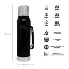 Термос Stanley Classic Vac 1 L black