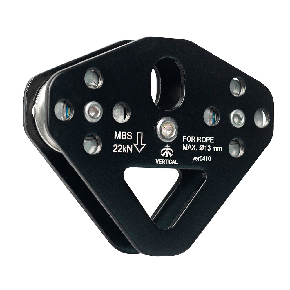 Блок-ролик Вертикаль Тандем Sturdy стальной с подшипником