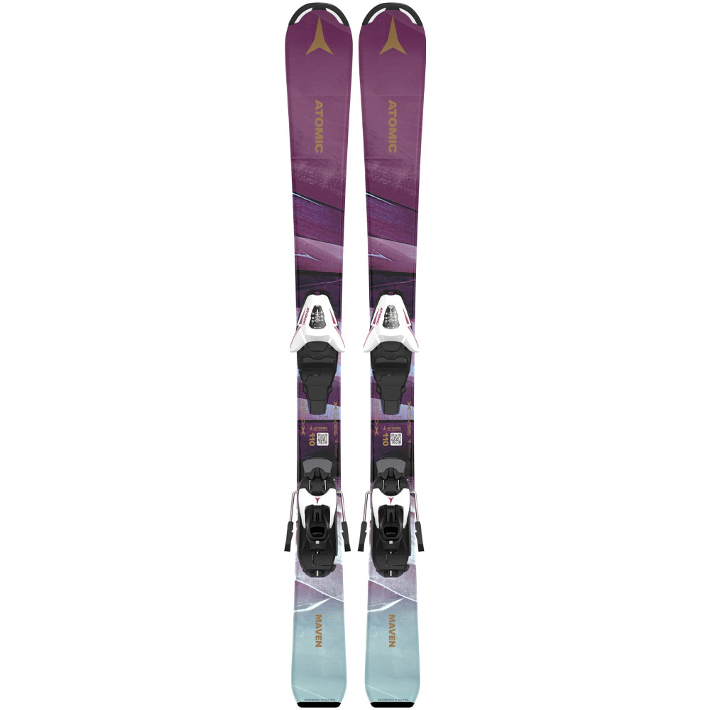 Купить  Лыжи горные детские Atomic L Maven Girl 100-120 Jts + L C 5 Gw Ca white-pink
