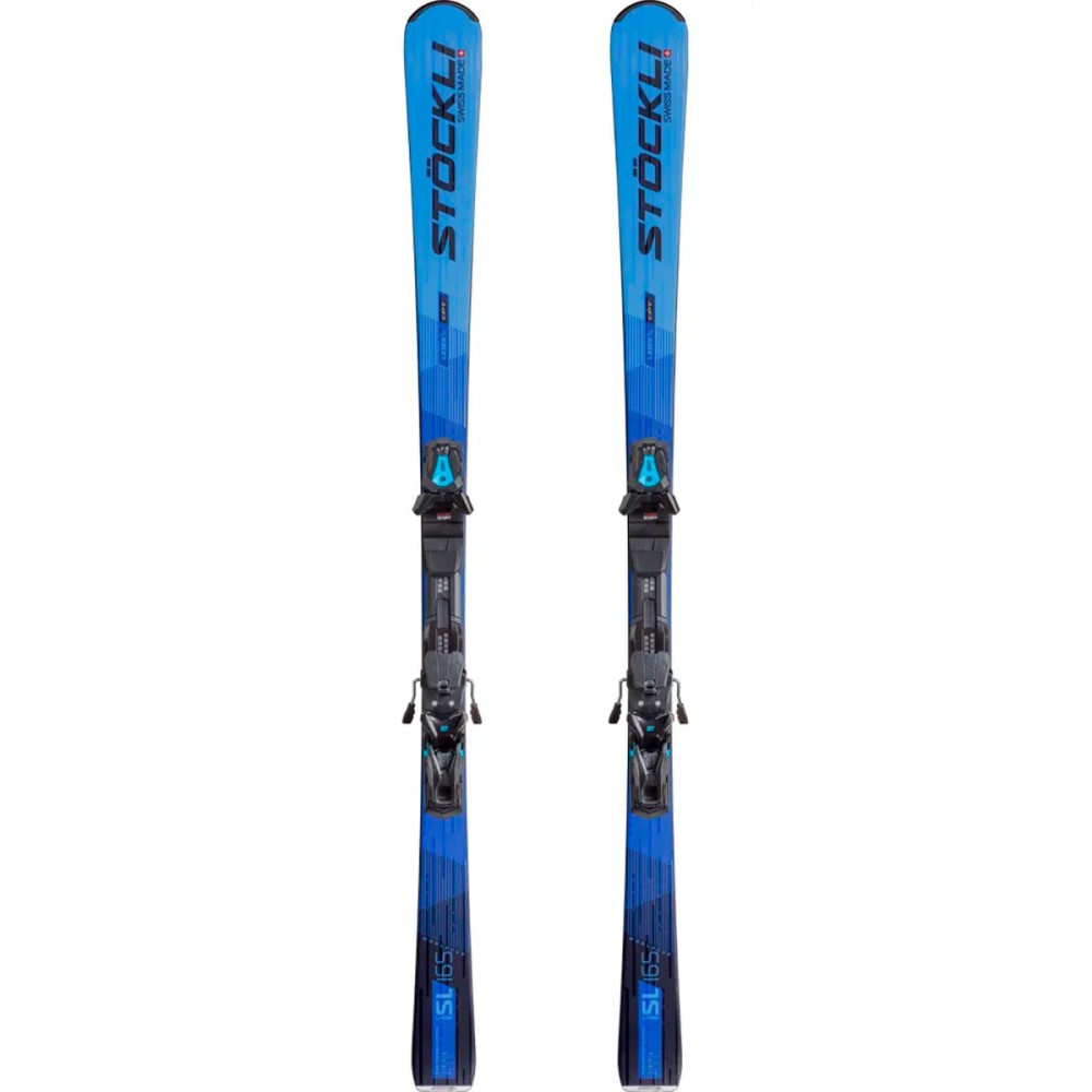 Купить Лыжи горные Stockli Laser SL + SRT12 blue black Купить Лыжи горные Stockli Laser SL + SRT12 blue black
