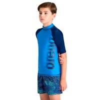 Футболка для плавания детская Arena Graphic Short-sleeve Rash Vest