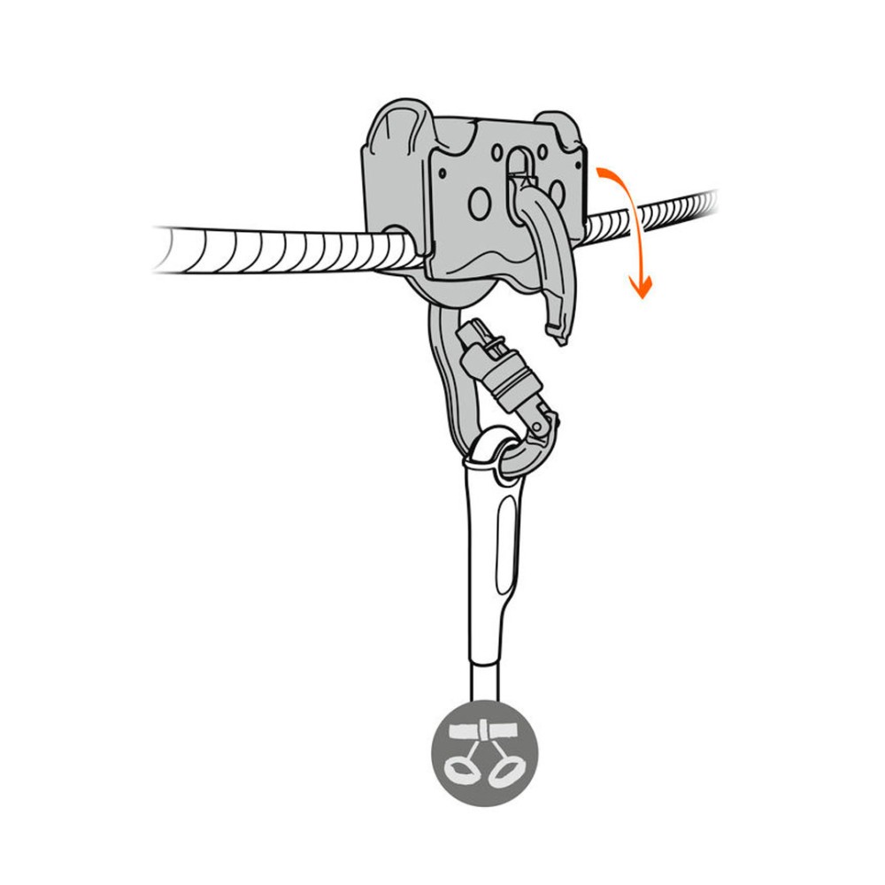 Купить  Ролик Petzl Trolley Trac Guide