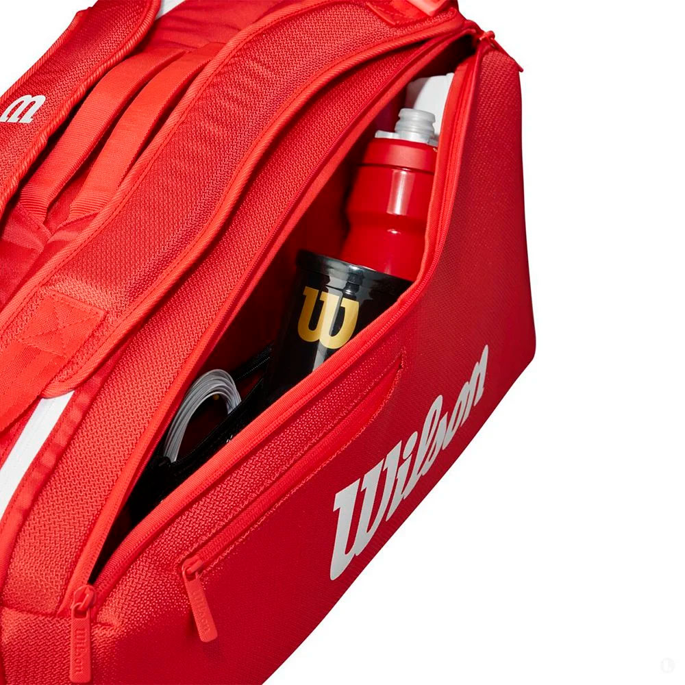 Сумка для ракеток Wilson Super Tour Wilson Red 2025 (9 pack)